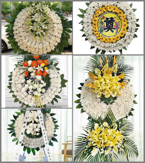 安徽六安市金寨县长岭乡长春村花圈速递